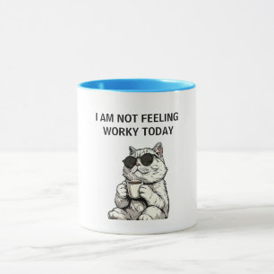 Caneca Óculos de Sol Legais Gato Café Cartoon Retro Melho
