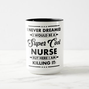 Caneca Ocupação/Profissão Engraçada Enfermeira Super Lega
