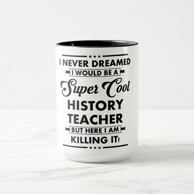Caneca Ocupação/Profissão Engraçada Professor Super Legal (Centro)