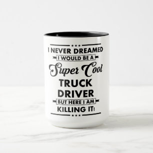 Caneca Ocupação/Profissão Engraçada Super Motorista Legal