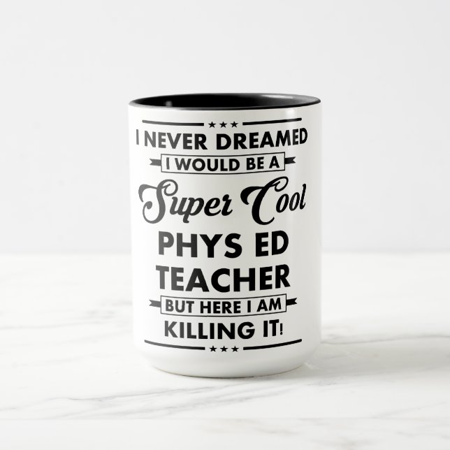 Caneca Ocupação/Profissão Engraçada Super Professor Legal (Centro)