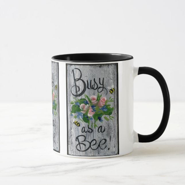 Caneca Ocupado como uma abelha (Direita)