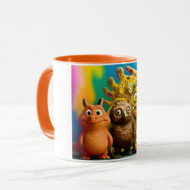 Caneca OddFriends Monster Mug Colorido - Fecho Cute Assus