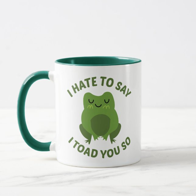 Caneca Odeio Dizer Que Te Trouxe. (Esquerda)