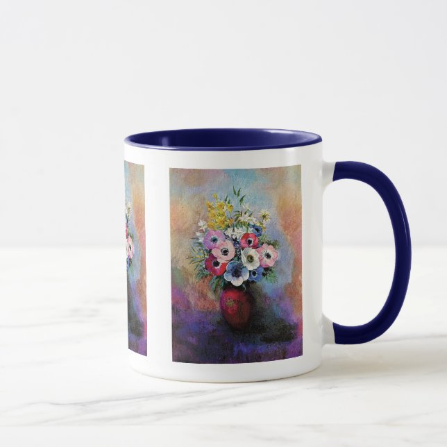 Caneca Odilon Redon Anemones - Simbolismo de Arte Bela (Direita)