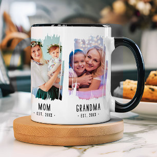 Caneca Oferta de Texto Personalizado para Fotos e Anos de