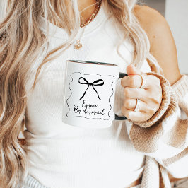 Caneca Oferta Personalizada Bridesmaid Mug de Fita de Fit