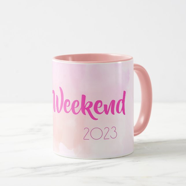 Caneca Oferta Personalizada de Diversão de Cores de Água  (Frente Esquerda)