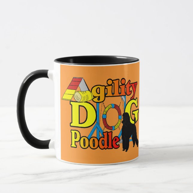 Caneca Ofertas de Agilidade de Poodle (Esquerda)