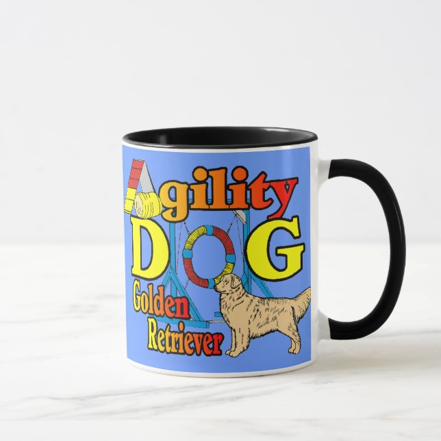 Caneca Ofertas de agilidade do ouro Retriever (Direita)