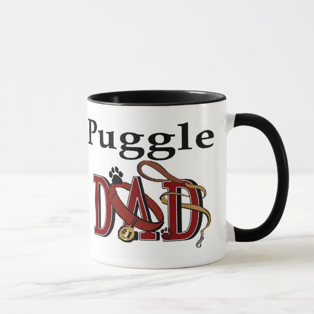 Caneca Ofertas de Pai de Puggle (Direita)