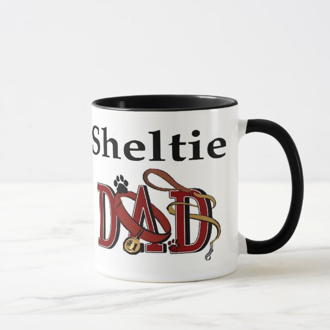 Caneca Ofertas de Pai de Sheltie (Direita)