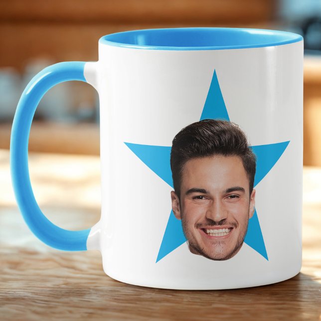 Caneca Office Star Face Mug Personalizado (Criador carregado)