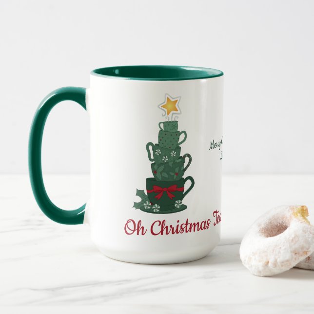 Caneca Oh chá de Natal (Com Donut)