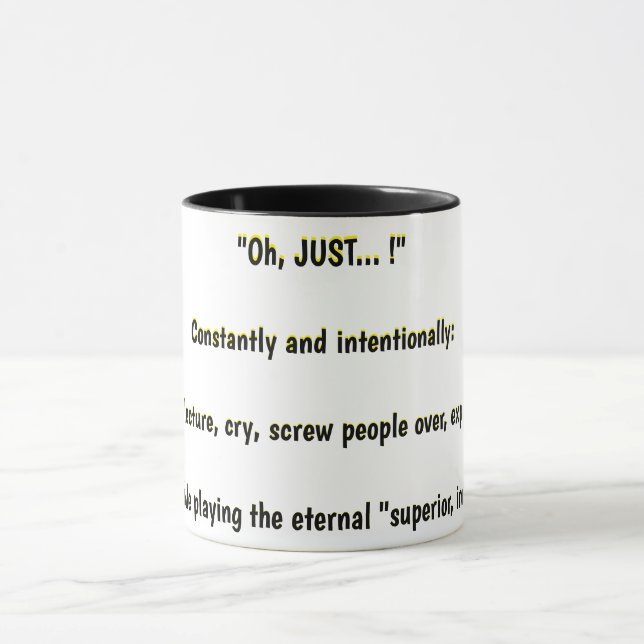 Caneca "Oh, SÓ... !" Constante e intencionalmente (Centro)