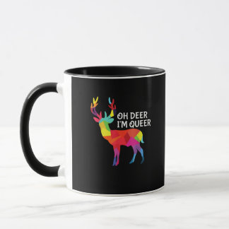Caneca Oh Veado Queer Engraçado Trocadilho Orgulho LGBT D