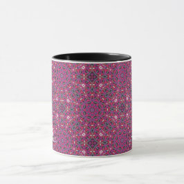 Caneca Oitava arte caleidoscópio do volume nove