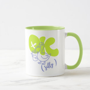 Caneca OK Silly Goose Personalizada, Café Sarcásti