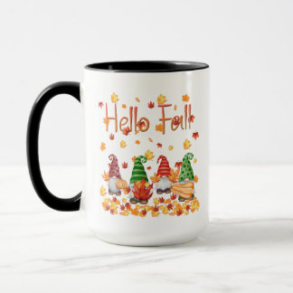 Caneca Olá Fall Gnome 15oz Mug