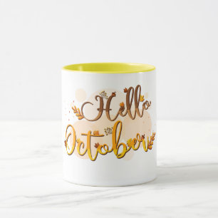 Caneca Olá Octobre Mug: Comemore o Mês da Mudança