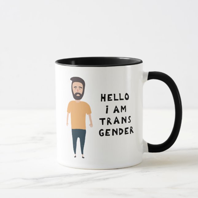 Caneca Olá Sou Transgênero (Direita)