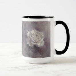 Caneca "Óleo Pintura de Rosa Única"