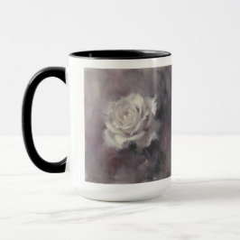 Caneca "Óleo Pintura de Rosa Única"