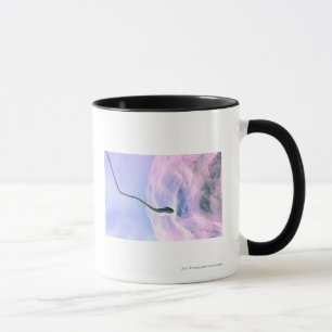 Caneca Olhar ampliado em um esperma que fertiliza um ovo