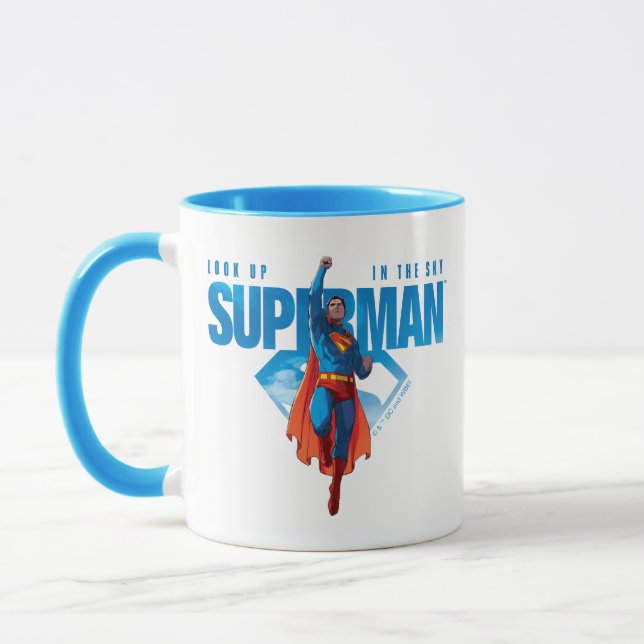 Caneca Olhe para cima É o Super-Homem (Esquerda)