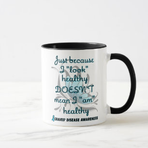 Caneca "Olhe" saudável/borboleta...