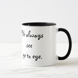 Caneca olho a olho