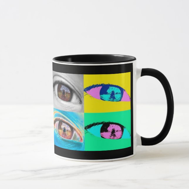 Caneca olho fotografias e pop' arte estilo (Direita)