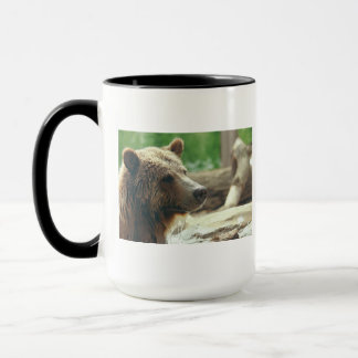 Caneca Olhos animais da cara do urso adorável bonito da
