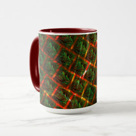 Caneca "Olhos de ajustado verde", arranhões ou grelha ver