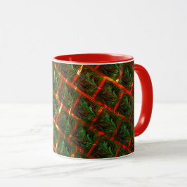 Caneca "Olhos verdes enquadrados", arranhões ou grelha ve