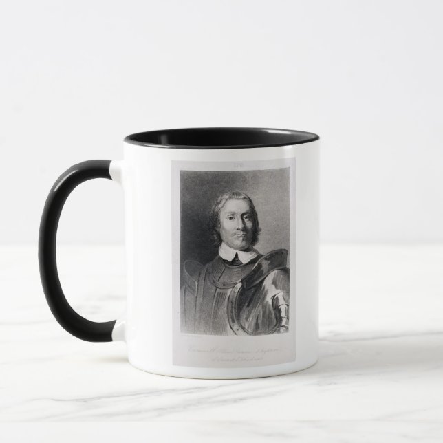 Caneca Oliver Cromwell, senhor Protetor de Inglaterra (Esquerda)