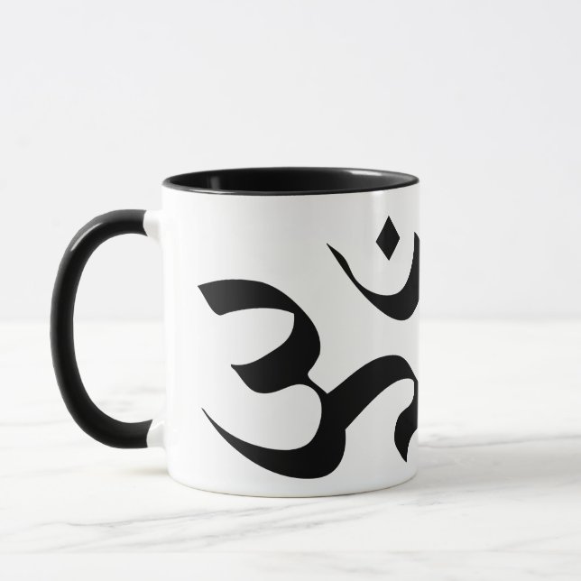 Caneca Om em Sanskrit 2 (Esquerda)