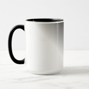 Caneca Ombre branco preto