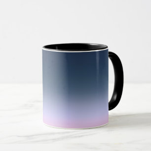 Caneca Ombre cor-de-rosa azul.