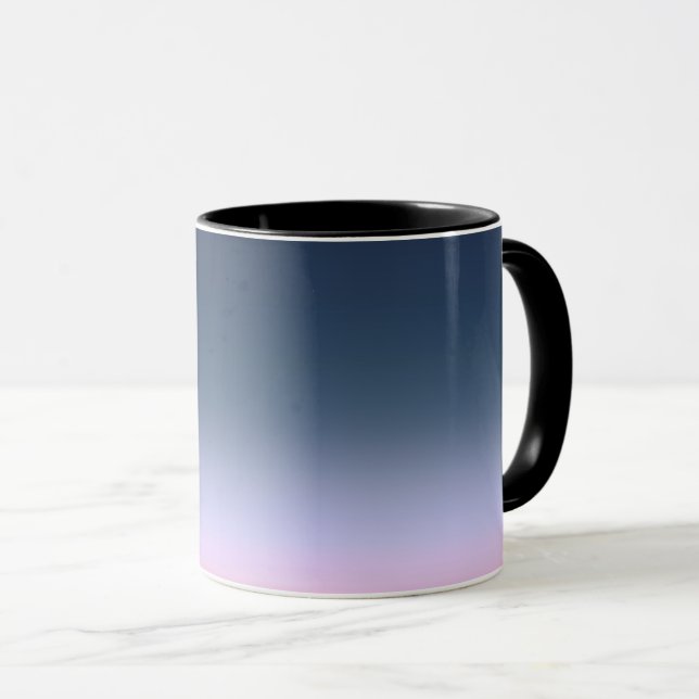 Caneca Ombre Rosa-Azul . (Frente Esquerda)