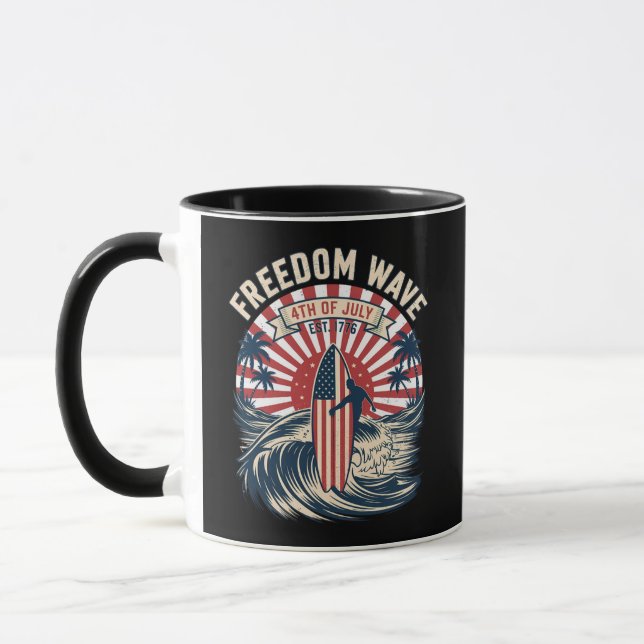 Caneca Onda da Liberdade 4 de Julho (Esquerda)