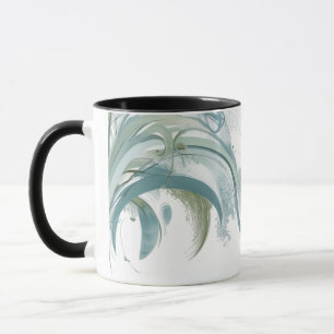 Caneca Ondas Modernas do Oceano Abstrato - Combo da Natur