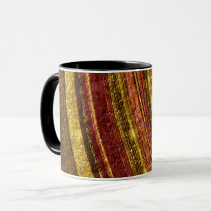 Caneca Ondas texturizadas abstrato de decor de espuma de