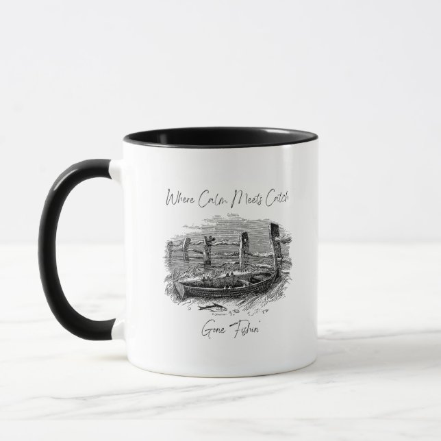 Caneca Onde a Calma Encontra a Captura (Esquerda)