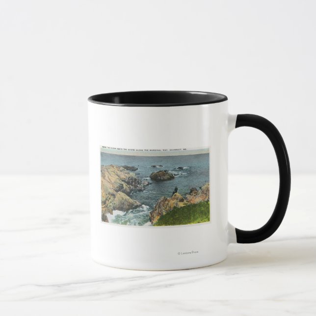 Caneca Onde o oceano encontra a costa (Direita)