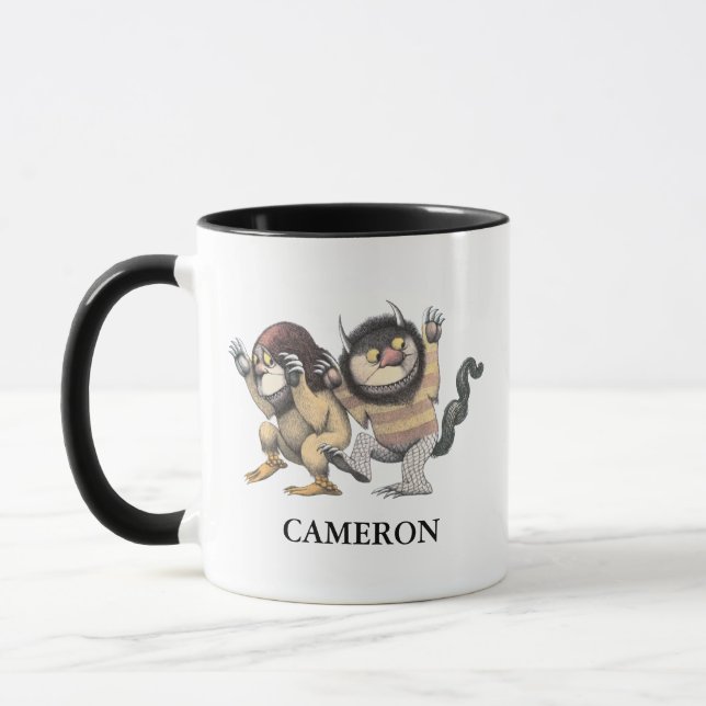 Caneca Onde Vivem os Monstros | Adicione o seu nome (Esquerda)