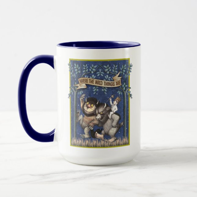 Caneca Onde Vivem os Monstros em Quadrinhos (Esquerda)