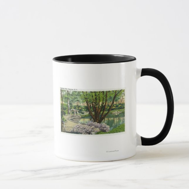 Caneca Onondaga Park Scene (Direita)