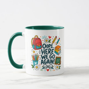 Caneca Opa... Aqui Vamos Nós de Novo Divertido Volta às A
