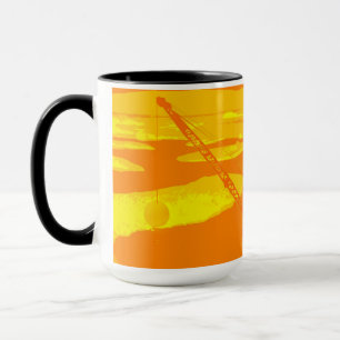 CANECA OPERADOR CRANE GOLF GOLFING FANTASY ART OPERATOR